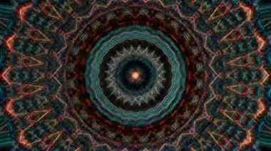 Soyut arka plan hareket eden çizgiler ve parlayan ışık noktaları. Çemberlerle canlandırma