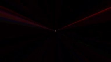 Siyah arkaplanda parlayan renkli göz kırpma çizgilerinin animasyon çizgileri