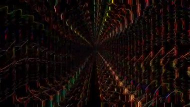 Soyut kırmızı mavi arkaplan 3B sıvı çizgiler