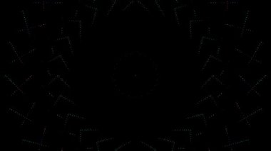 3D soyut parlak çizgiler, dalga, renkli, siyah arkaplan