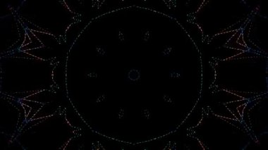 soyut soyut çizgiler göz alıcı parlak ışık merkezde parlıyor, siyah arkaplan