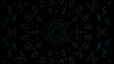 soyut soyut çizgiler göz alıcı parlak ışık merkezde parlıyor, siyah arkaplan