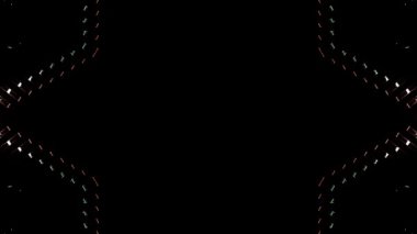 Soyut arka plan hareket eden çizgiler ve parlayan ışık noktaları. Çemberlerle canlandırma