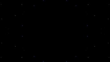 Soyut arka plan hareket eden çizgiler ve parlayan ışık noktaları. Çemberlerle canlandırma