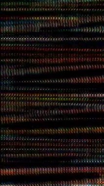 3D soyut parlak çizgiler, dalga, renkli, siyah arkaplan