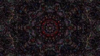 Soyut arka plan hareket eden çizgiler ve parlayan ışık noktaları. Çemberlerle canlandırma