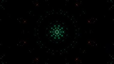 Soyut arka plan hareket eden çizgiler ve parlayan ışık noktaları. Çemberlerle canlandırma