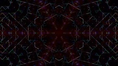 soyut çizgiler merkezde parlayan renkli ışık, siyah arkaplan