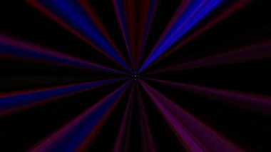 3D soyut parlak çizgiler, dalga, renkli, siyah arkaplan