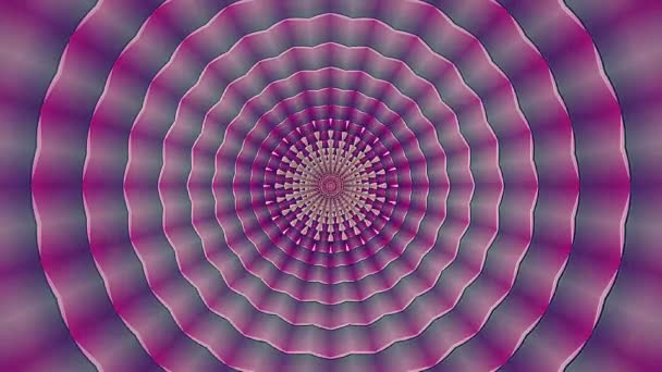 Animated digital abstract. Colorful curved and circular lines on black background, seamless loop