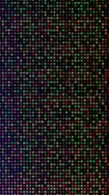 3D shining bright dots set colorful line wave motion, on black background