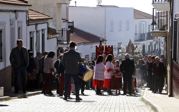 Granado Spanya 128 2015 Kasabanın Sokaklarındaki Santa Catalina Geçit Töreninde — Stok fotoğraf