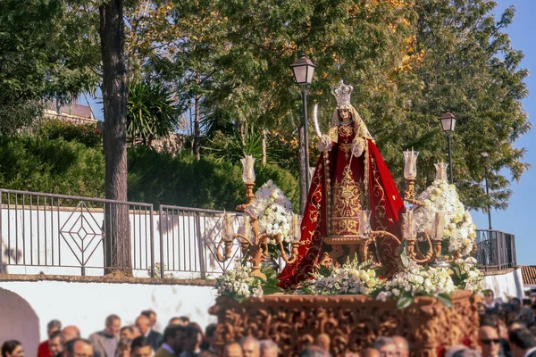 Granado Spain 2015 Різьблення Санта Каталіни Було Прийнято Процесії Честь — стокове фото