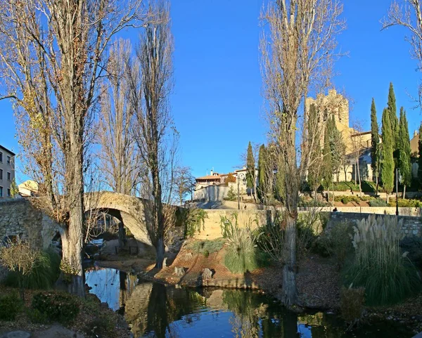 Église Catholique San Juan Pont Médiéval Aranda Duero Burgos Espagne — Photo