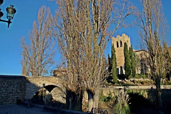 Église Catholique San Juan Pont Médiéval Aranda Duero Burgos Espagne — Photo