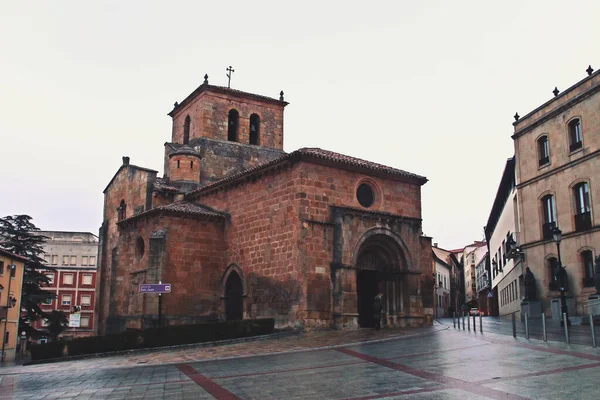 Katholieke Kerk Van San Juan Rabanera Een Regenachtige Avond Soria — Stockfoto