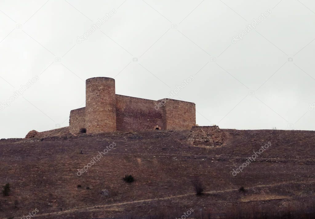 Castle of Medinaceli in Soria, Spain. Currently it is used as a cemetery, in the past it was an Arab fortress.