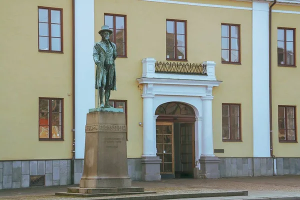 Malmö Schweden 2016 Statue Von Frans Suell Gründer Des Hafens — Stockfoto