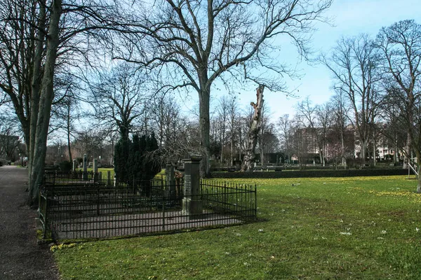 Vecchio Cimitero Malmo Usato Come Parco Malmo Svezia Posto Tranquillo — Foto Stock