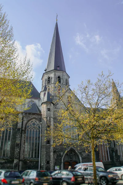 Kostel Jakuba Nebo Kostel Jakuba Gentu Belgii První Dřevěný Kostel — Stock fotografie