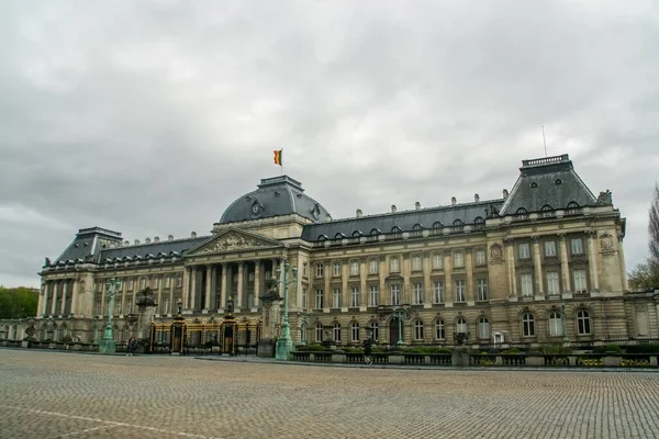 Brüsszel Belgium 2016 Brüsszeli Királyi Palota Belgák Királyának Királynőjének Hivatalos — Stock Fotó