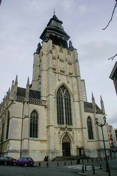 Brüsszel Belgium 2016 Kápolna Templom Eglise Notre Dame Chapelle Kápolna — Stock Fotó