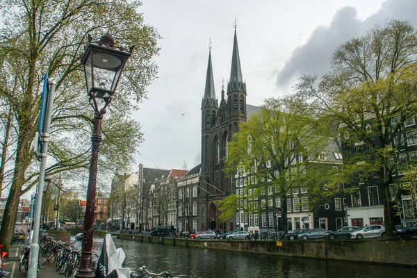 Amszterdam Hollandia 2016 Krijtberg Kerk Angol Nyelven Katolikus Szent Ferenc — Stock Fotó