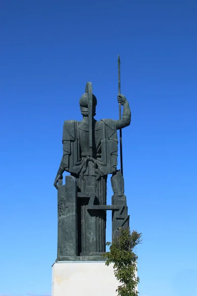 Madrid Espagne 2017 Déesse Minerve Qui Protège Ville Haut Statue — Photo