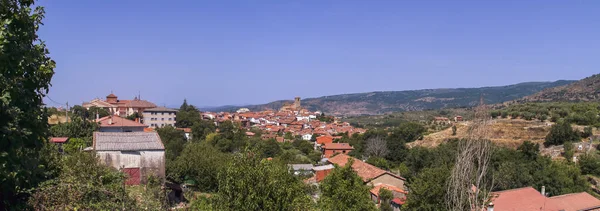 Panoramautsikt Över Hervas Liten Stad Belägen Norra Delen Caceres Extremadura — Stockfoto