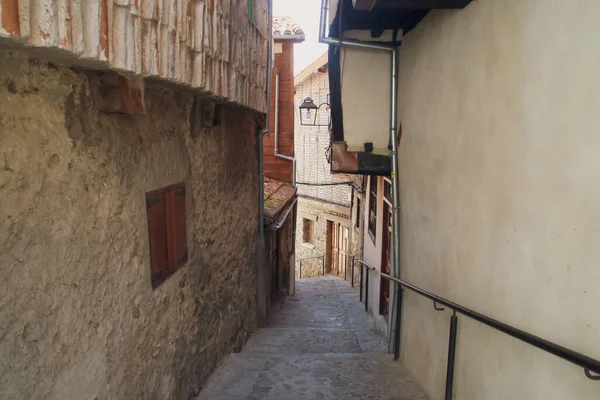 Ruelle Étroite Quartier Juif Hervas Caceres Estrémadure Espagne — Photo