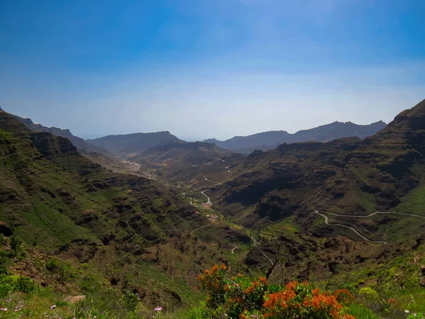 Ravine Mogan Από Άποψη 605 Road Mogan Gran Canaria Island — Φωτογραφία Αρχείου