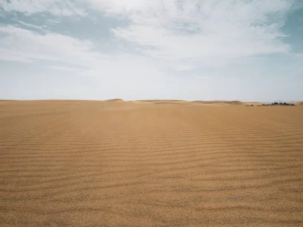 Las Extensas Arenas Costeras Como Desiertos Dunas Playa Maspalomas Isla —  Fotos de Stock