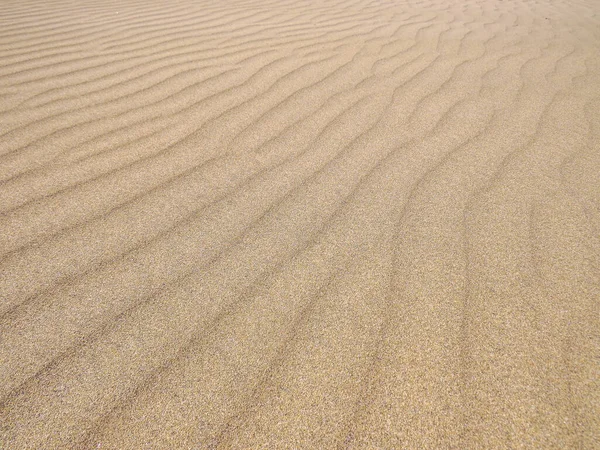 Bílý Písek Pláže Maspalomas Ostrově Gran Canaria Španělsku Pouštní Pobřežní — Stock fotografie