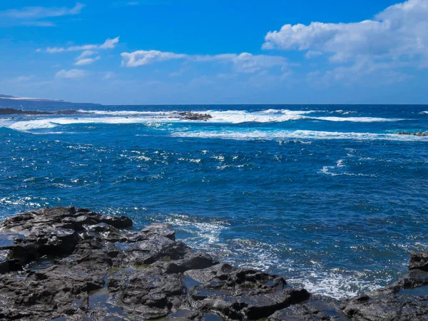 Paysage Côtier Ville Puertillo Île Gran Canaria Espagne Paysage Accidenté — Photo