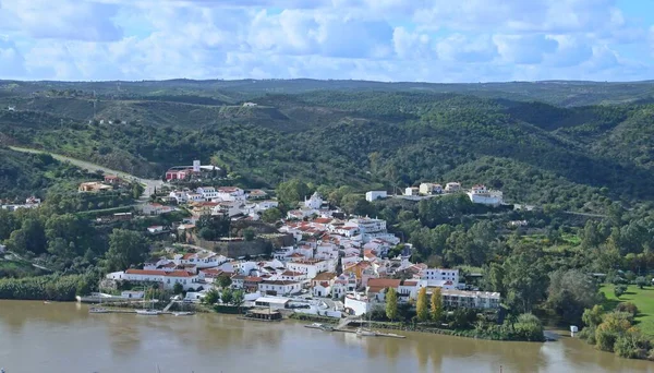 Алкуш Небольшой Городок Регионе Алгарве Португалия Граничит Испанией Вид Гавань — стоковое фото
