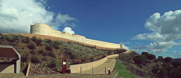 Sankt Marcos Slott Restaurerat Sanlucar Guadiana Vid Soluppgången Huelva Andalusien — Stockfoto