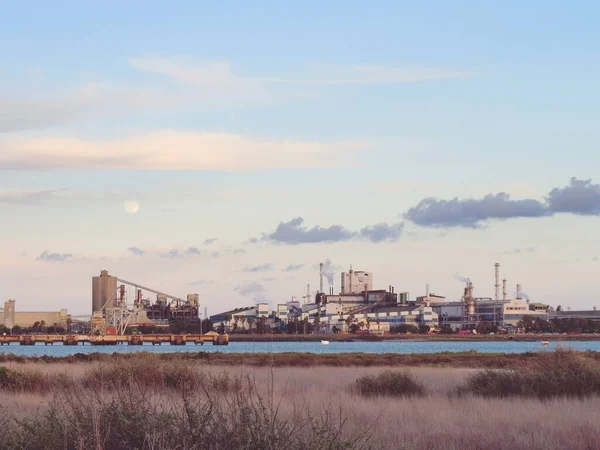 Huelva Espanha 2018 Fábrica Cobre Atlântico Propriedade Industrial Huelva Complexo — Fotografia de Stock