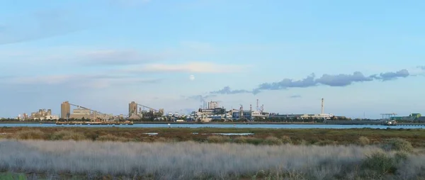Huelva Hiszpania 2018 Fabryka Miedzi Atlantyckiej Posiadłości Przemysłowej Huelva Kompleks — Zdjęcie stockowe