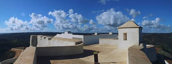 Sanlucar Guadiana Španělsko 2018 Stěny Pokoje Uvnitř Hradu San Marcos — Stock fotografie