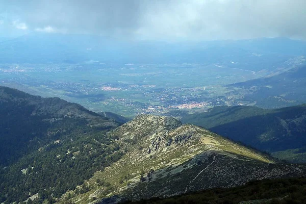 Cercedilla Cresta Conosciuta Come Cuerda Las Cabrillas Madrid Spagna Vista — Foto Stock