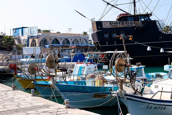 Agia Napa Harbour Boote Hafen Hochseefischerei — Stockfoto