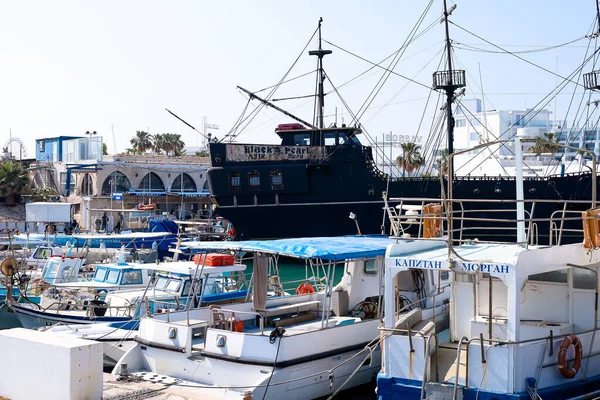 Agia Napa Harbour Boote Hafen Hochseefischerei — Stockfoto