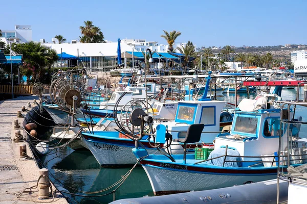 Agia Napa Harbour Barcos Puerto Pesca Marítima —  Fotos de Stock