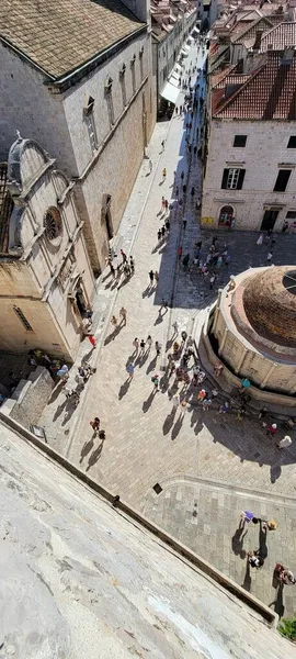 Dubrovnik 'in şehir duvarındaki görüntüsü