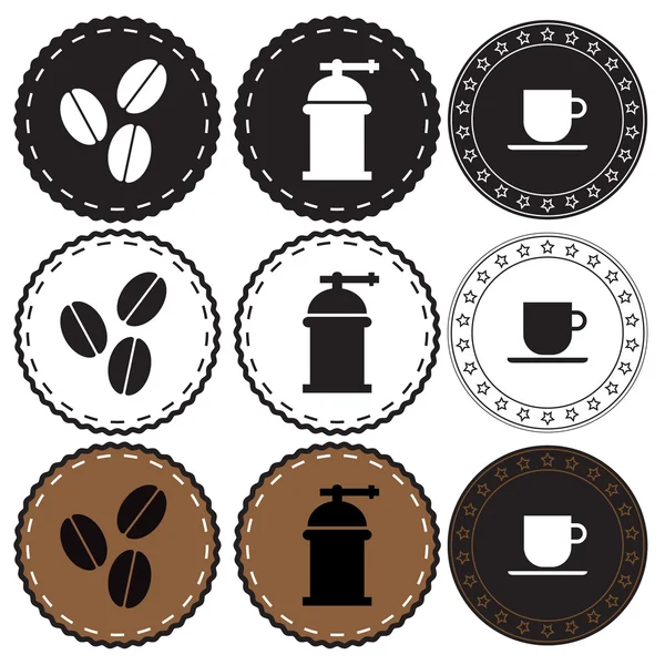 Coffee shop retro badge — Stock Vector