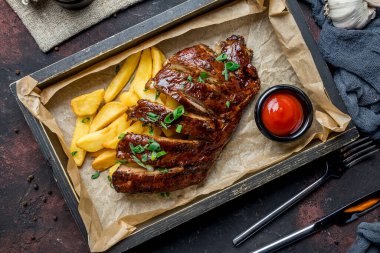 Tasty Barbecue pork ribs