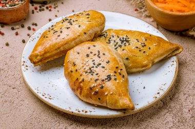 Tasty samosa with pumpkin