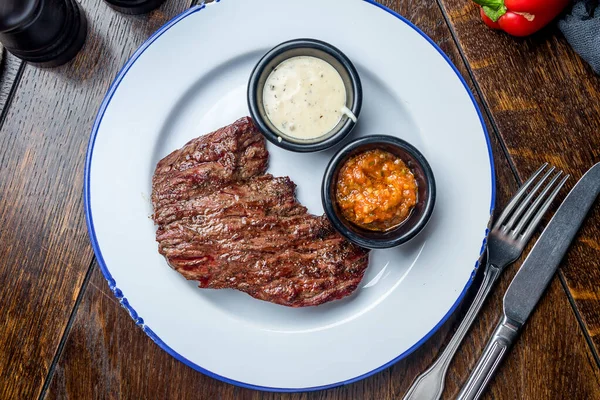 Grilled Denver Steak Plate — Stock Photo, Image