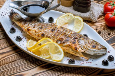 Tasty Fried sea bass