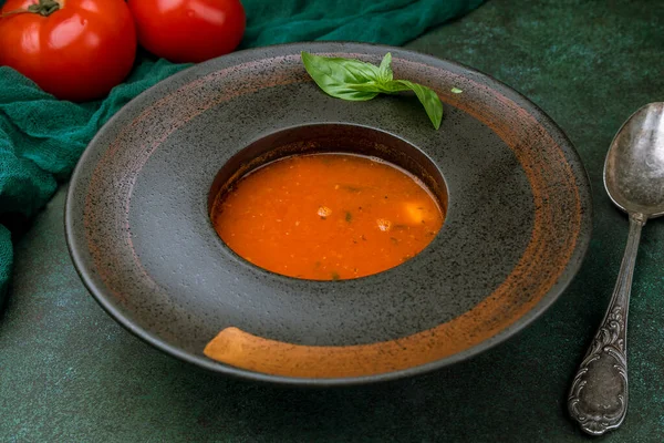 Krim Sup Tomat — Stok Foto